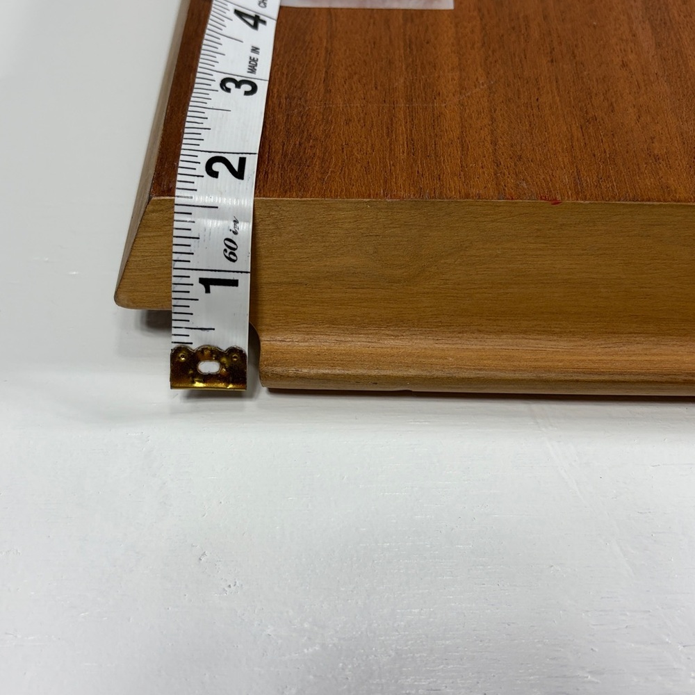 Goose geese vintage wood inlay serving tray - Picture 8 of 8